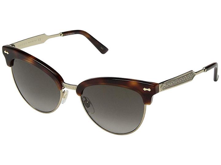 Gucci Gg0055s (havana/gold/brown) Fashion Sunglasses
