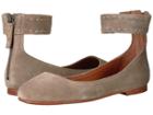 Frye Carson Ankle Ballet (ash Soft Oiled Suede) Women's Flat Shoes