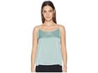 Eileen Fisher Stretch Silk Charmeuse Scoop Neck Cami (elm) Women's Sleeveless
