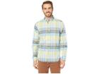 Nautica Long Sleeve Casual Warm Plaid Shirt (sunshine) Men's Clothing