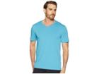 Agave Denim Agave Supima Vee Neck Short Sleeve Tee (blue Moon) Men's T Shirt