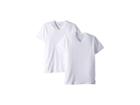 Calvin Klein Underwear Cotton Stretch Short Sleeve V-neck (white) Men's Clothing