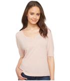 Alternative Eco Gauze Roam Short Sleeve Tee (rose Quartz) Women's T Shirt
