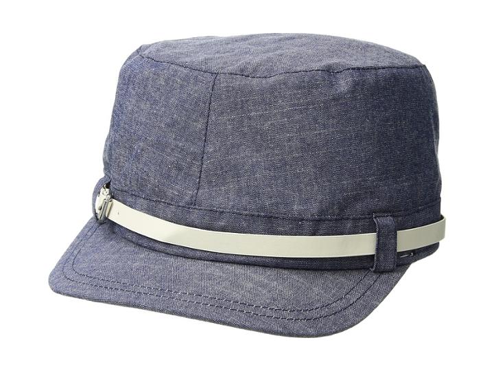 Calvin Klein Chambray Cap W/ Buckle Band (denim Chambray) Caps