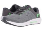 Under Armour Kids Ua Bps Pursuit (little Kid) (steel/white/arena Green) Boys Shoes