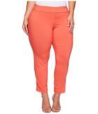 Krazy Larry Plus Size Pull-on Ankle Pants (tangerine) Women's Dress Pants