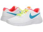 Nike Kids Tanjun (big Kid) (white/chlorine Blue/racer Pink/tart) Girls Shoes