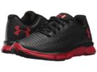 Under Armour Kids Ua Bps Clutchfit Rebelspeed (little Kid) (black/red) Boys Shoes