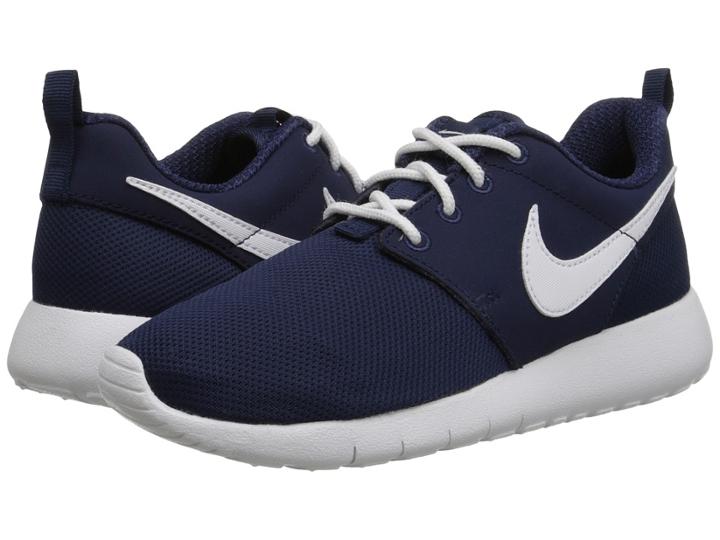Nike Kids Roshe One (big Kid) (midnight Navy/white) Kids Shoes