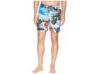 Bugatchi Paradise Collage Swim Trunk (ocean) Men's Swimwear