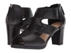 Bella-vita Leslie (black Leather) Women's Wedge Shoes