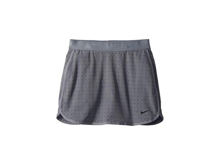 Nike Kids Tournament Skort (little Kids/big Kids) (cool Grey/black/white/flslvr) Girl's Skort