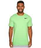 Nike Breathe Short Sleeve Training Top (ghost Green/tourmaline/black) Men's Clothing