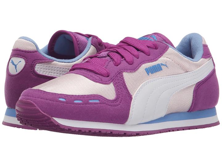 Puma Kids Cabana Racer Mesh Jr (little Kid/big Kid) (pink Dogwood/white) Girl's Shoes