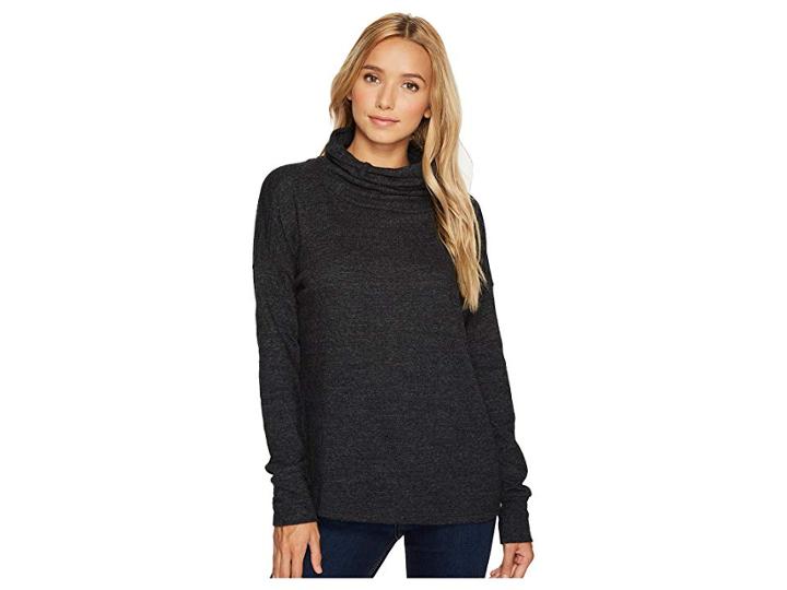 Prana Penelope Pullover Top (black) Women's Long Sleeve Pullover