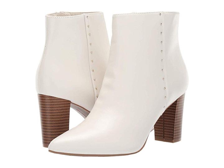 Bandolino Zoila Bootie (white Leather) Women's Boots