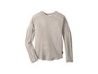 Nununu Hemmed Shirt (little Kids/big Kids) (heather Grey) Girl's Long Sleeve Pullover