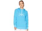 Under Armour Ua Threadborne Shoreline Hoodie (canoe Blue/white/moroccan Blue) Women's Sweatshirt