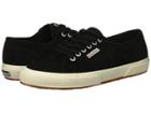 Superga 2750 Suecotw (black Suede) Women's Shoes