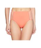 Isabella Rose Swiss Miss High-waisted Bottoms (persimmon) Women's Swimwear