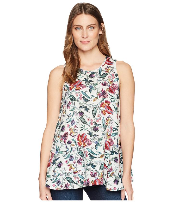 Karen Kane Ruffle Hem Tank Top (print) Women's Clothing
