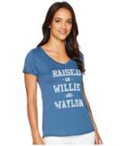 Rock And Roll Cowgirl Short Sleeve T-shirt 49t6729 (steel Blue) Women's T Shirt