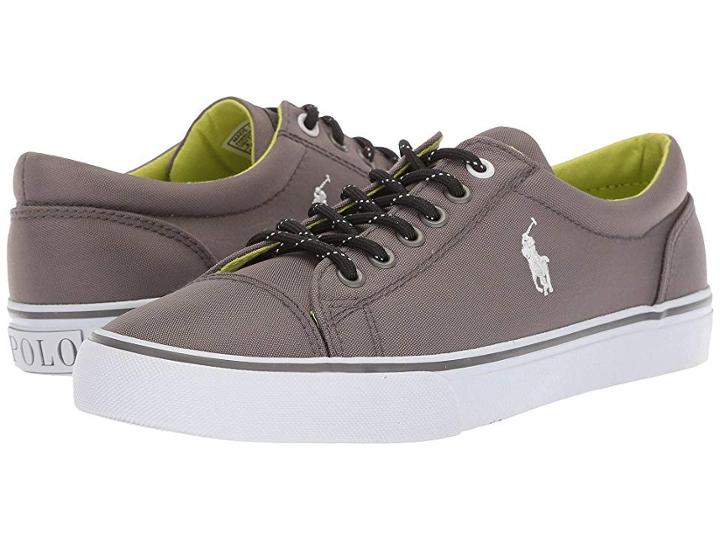 Polo Ralph Lauren Kids Brayden (little Kid/big Kid) (grey Nylon/white Pony Player) Boy's Shoes