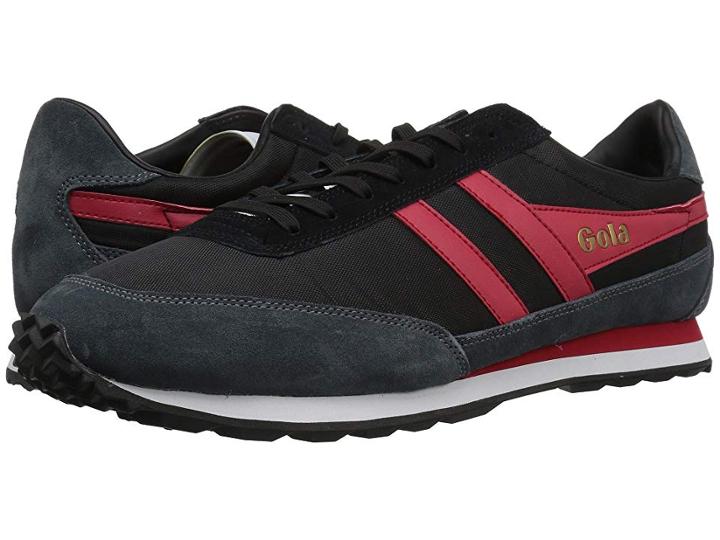 Gola Flyer (black/graphite/red) Men's Lace Up Casual Shoes