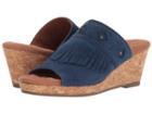 Walking Cradles Aniston (dark Blue Max Suede) Women's  Shoes