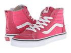Vans Kids Sk8-hi Zip (little Kid/big Kid) (hot Pink/true White) Girls Shoes