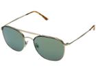 Giorgio Armani 0ar6058j (yellow Havana/matte Pale Gold/mirror Green) Fashion Sunglasses