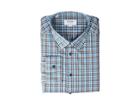 Eton Contemporary Fit Plaid Button Down Shirt (blue) Men's Clothing
