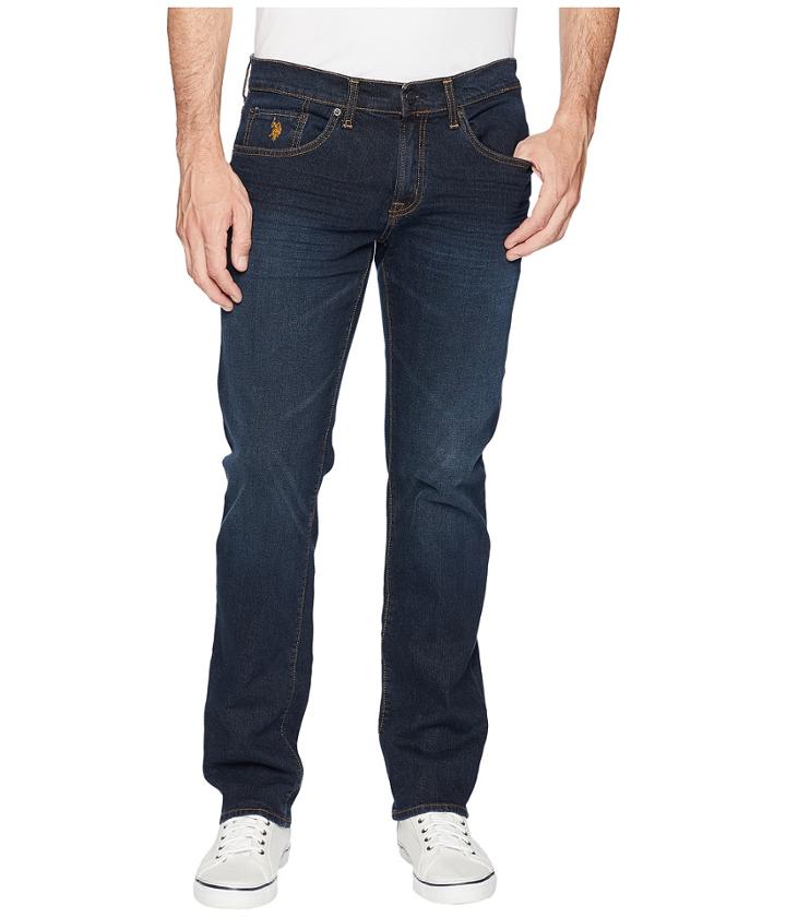 U.s. Polo Assn. Slim Straight Stretch Denim Jeans In Blue (blue) Men's Jeans