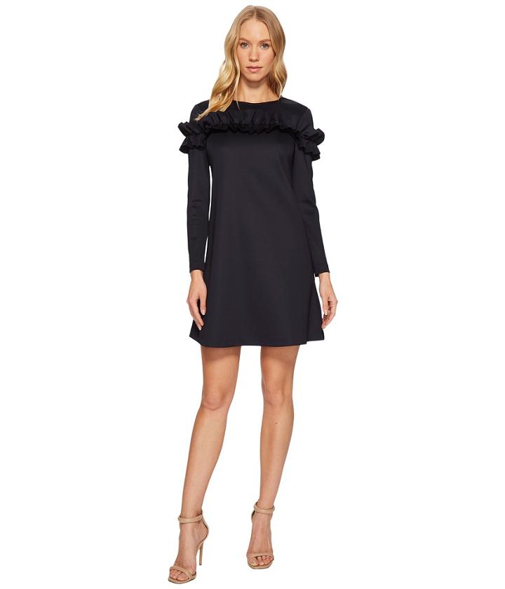 Ted Baker Zufara Large Ruffle Bodice Tunic (dark Blue) Women's Clothing