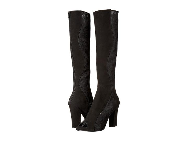 Aska Hutton (black Suede/lace) Women's Boots