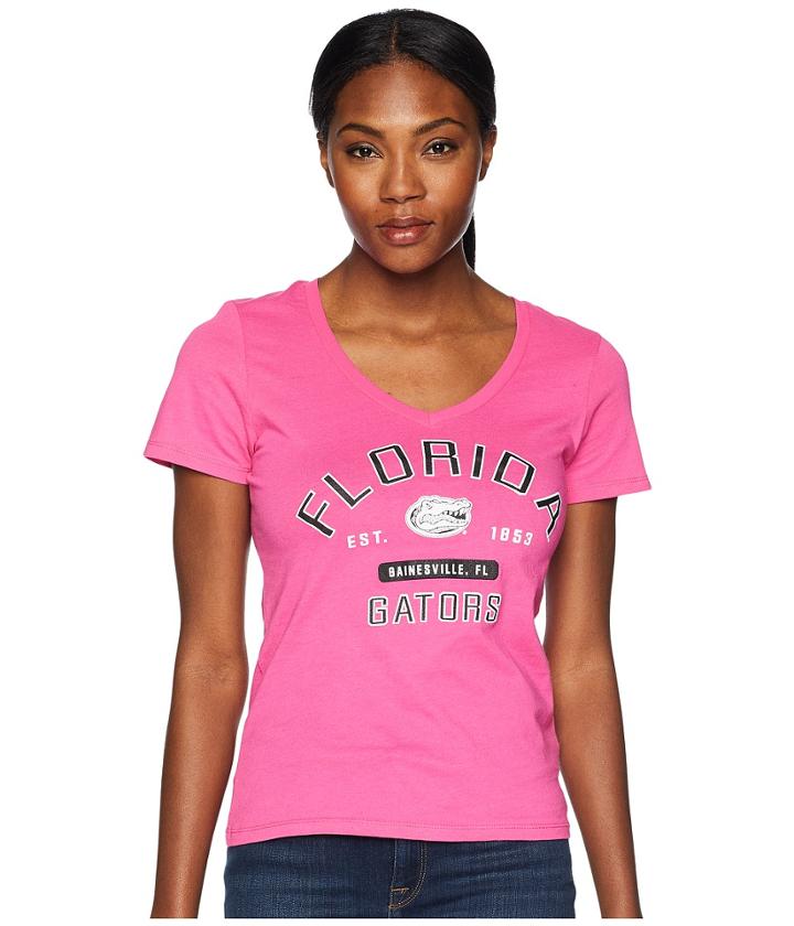 Champion College Florida Gators University V-neck Tee (wow Pink) Women's T Shirt