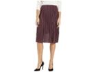 Eci Pleated Glitter Knit Skirt (fuchsia) Women's Skirt