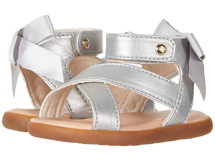 Ugg Kids Maggiepie Shimmer (infant/toddler) (silver) Girls Shoes