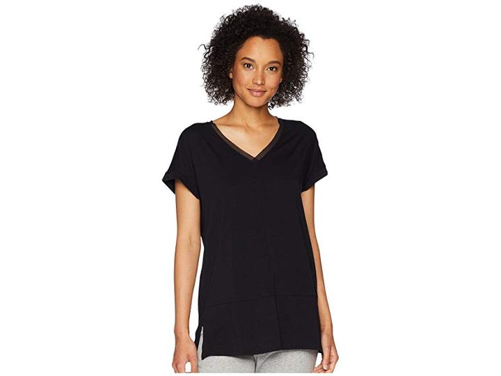 Jockey Short Sleeve Top (black) Women's Pajama