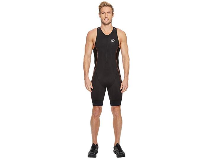 Pearl Izumi Elite Pursuit Tri Suit (black/fiery Coral) Men's Cycling Bibs One Piece