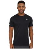 New Balance Nb Ice Short Sleeve Top (black) Men's Clothing
