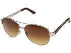 Betsey Johnson Bj472185 (gold/brown) Fashion Sunglasses