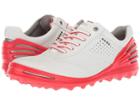 Ecco Golf Cage Pro (white/scarlet) Men's Golf Shoes