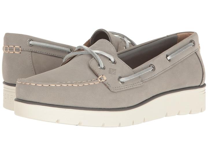 Sperry Azur Cora Nubuck (grey) Women's Moccasin Shoes