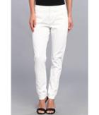 Christin Michaels Ankle Pant With Angle Slit Pockets (white) Women's Casual Pants