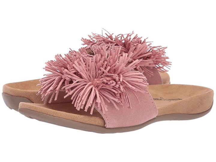 Minnetonka Frankie (blush Suede Base) Women's Shoes