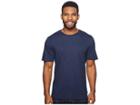 Toad&co Tempo Short Sleeve Slim Crew (deep Navy) Men's Clothing