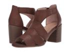 Natural Soul Christina (mid Brown Smooth) High Heels