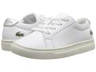 Lacoste Kids L.12.12 (toddler/little Kid) (white/silver) Kids Shoes