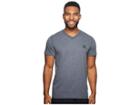 Adidas Ultimate V-neck Short Sleeve Tee (dark Grey Heather) Men's T Shirt